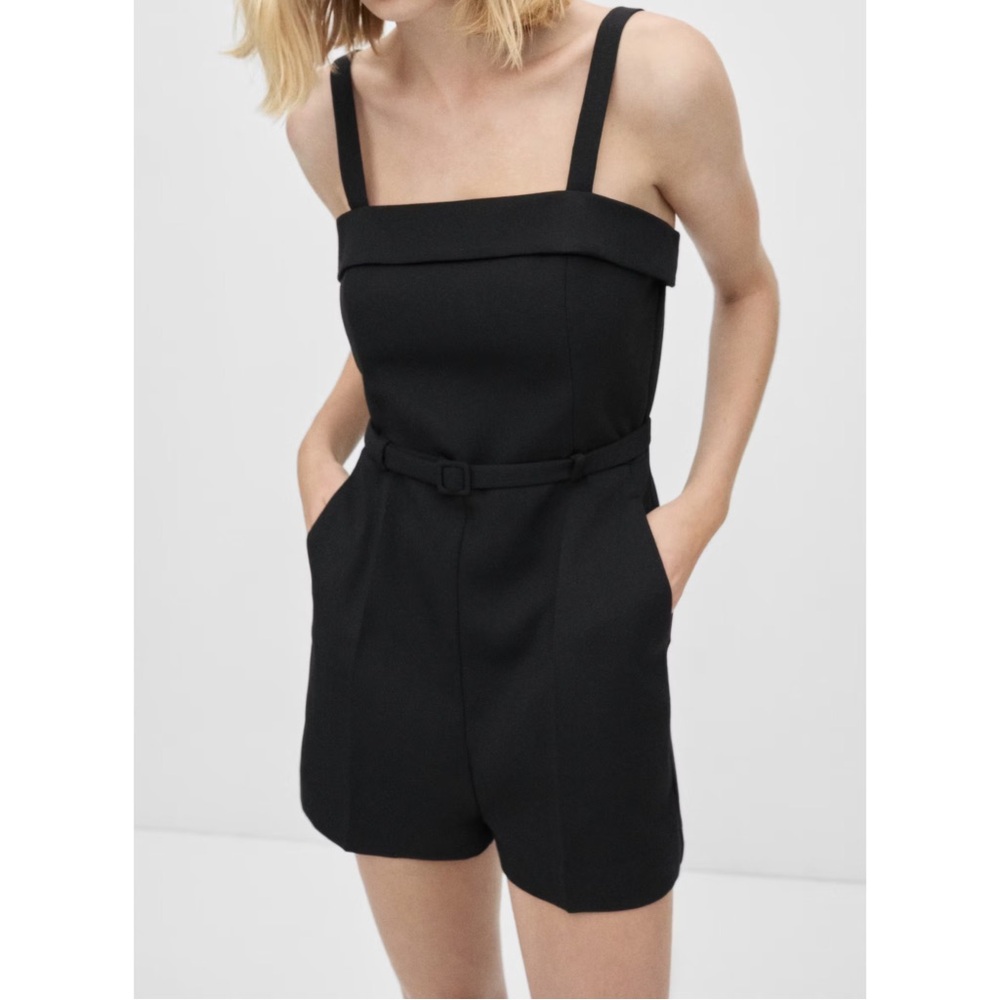 MANGO ~Belt Short Jumpsuit (NWT)
